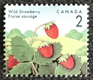 Canada #1350 Used Single Wild Strawberry SCV $.25 L43