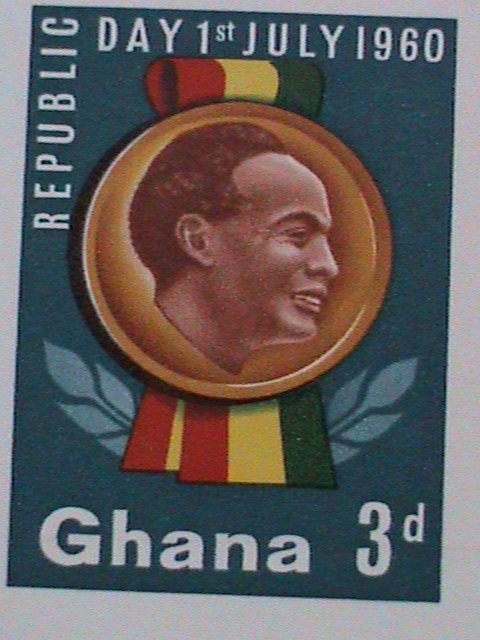 1960-GHANA-REPUBLIC DAY OF GHANA MNH IMPERF: SOUVENIR SHEET