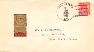 United States Kentucky Christmas 1929 4c-bar  1909-1930  Philatelic.