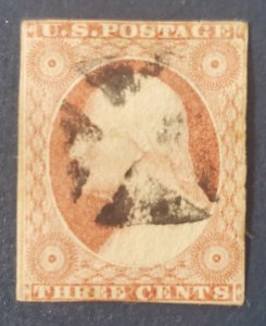 US 11A, 1853, used, CV - $15.00, pre-Civil War gem