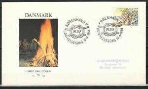 Denmark, Scott cat. 754. Scouts & Campfire issue on a First day cover. #2. ^