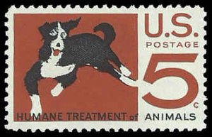 PCBstamps   US #1307 5c Humane Treatment Animals, MNH, (10)