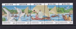 Palau   #177a  MNH  1987 Christmas strip of 5