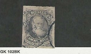 Brazil, Postage Stamp, #77 Used, 1878, JFZ