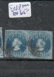 CHILE COLUMBUS 10C   SC 10  PAIR   FU      P0322H