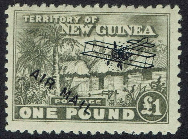 NEW GUINEA 1931 HUT AIRMAIL 1 POUND 