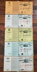 US 1880-1884 $2.40, $5 Internal Revenue Special Tax Tobacco Dealer Stamp Sheets