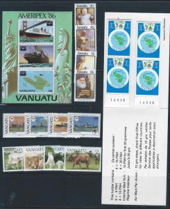 Vanuatu. mint sets, booklet, souvenir sheet, NH CV $19.00