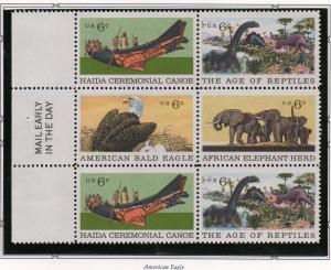 # 1387-90 Slogan Block MNH. 