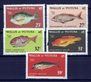 Wallis & Futuna Islands 256-260 MNH Fish Marine Life ZAYIX 0524S0266