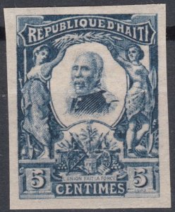 Haiti 1904 5c Blue Imperf President Nord Alexis  M/MINT
