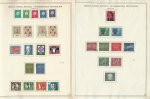 Germany Stamp Collection 1959-1972 on 24 Minkus Specialty Pages, DKZ