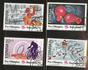 SPAIN Scott B146-149 Semi-Postal 1990 pre olympic CTO set