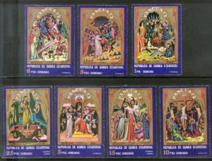 Guinea Equatorial 1972 Christmas Jesus Paintings Holy Year Christinity Art 7v...