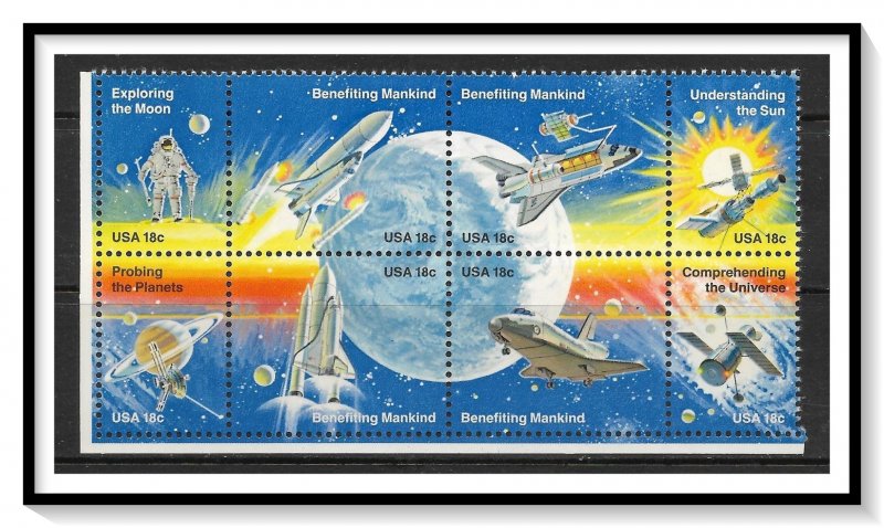 US #1912-1919 Space Achievement Block MNH