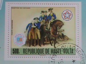 1976 UPPER VOLTA- AMERICAN REVOLUTION SOUVENIR SHEET