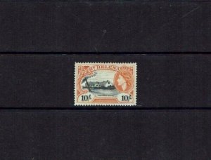 St Helena: 1953, Queen Elizabeth definitive, 10/- black &  yellow-orange, MLH