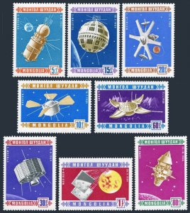 Mongolia 439-446, MNH. Michel 452-459. Space Exploration, 1966.