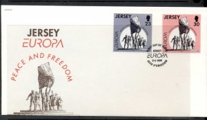 Jersey 1995 Europa Peace & Freedom FDC