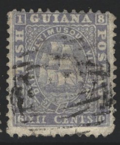 British Guiana Sc#21a Used