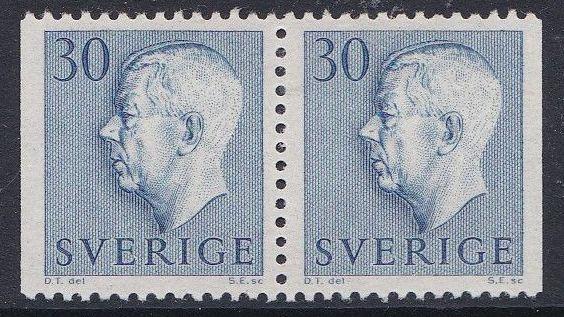 Sweden #517 pair F-VF Mint NH ** Gustav VI Adolph