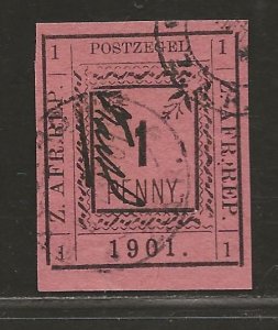 TRANSVAAL SC# 180   VF/CTO