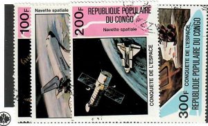 Congo People's Republic; Scott 580-583;  1981;  Used; Complete Set