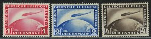 Germany Scott C35-C37 MVLH! Complete Set!