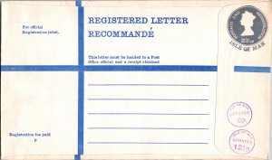 Isle of Man, Worldwide Postal Stationary, Registered