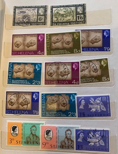 STAMP STATION PERTH St Helena Collection in Album 125+ stamps MNH /VFU