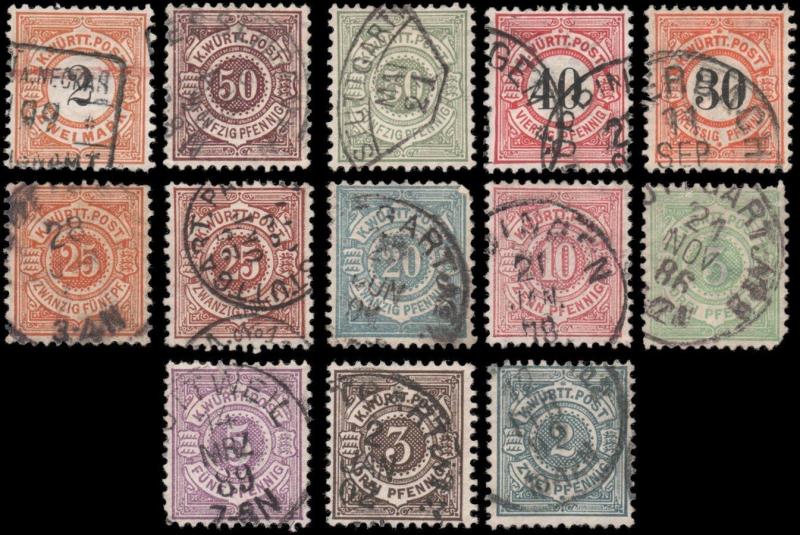 German States-Wurttemberg 55//72 used