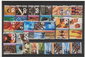 Hong Kong 2002 Cultural Diversity definitives set of 16 + 3 booklet pairs MNH