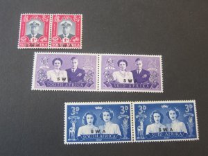 South West Africa 1947 Sc 156-8 set MH