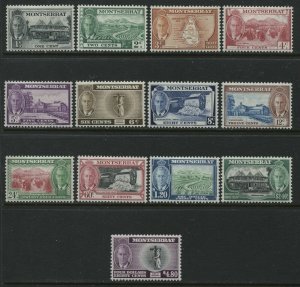 Montserrat KGVI 1951 complete set mint o.g. hinged