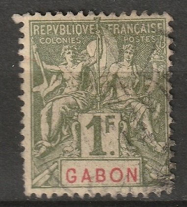 Gabon 1904 Sc 30 used