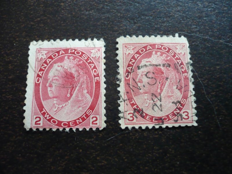 Stamps - Canada - Scott# 77-78 - Used Part Set of 2 Stamps