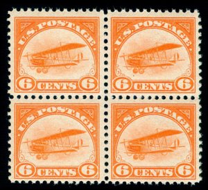 MOMEN: US STAMPS #C1 BLOCK MINT OG NH