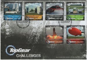 Isle of Man 2011 FDC Sc 1463-1468 Top Gear Transportation Challenges Set of 6