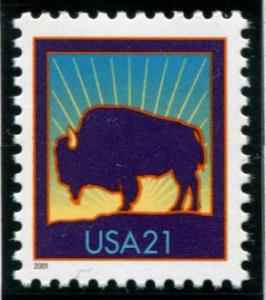 3467 US 21c Bison, MNH
