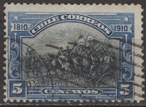 Chile; 1910; Sc. # 86;  Used Single Stamp