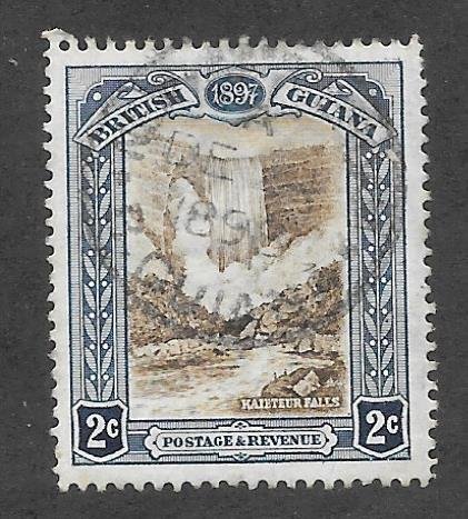 British Guiana Scott #153 Used 2c Kaieteur Falls  2017 CV $4.75