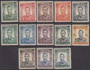 Southern Rhodesia 42-54, SG40-52 MH / MLH / MVLH (see Details) CV $51.05