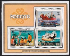 PENRHYN Is 1983 Communication Year mini sheet MNH..........................A5246