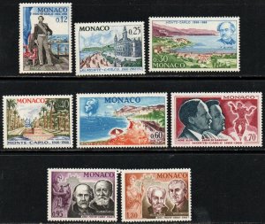 Monaco Sc #631-638 Mint Hinged