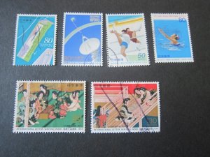 Japan 1994 Sc 2422,25,26,28,29,31 FU