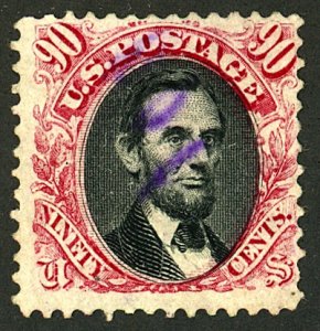 U.S. #122 POSSIBLY MINT NG(PEN WRITING ON BACK BLED THROUGH TO FRONT) NG