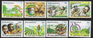 Rwanda 1982 World Food Day FAO Sc 1075-1082 MNH A43