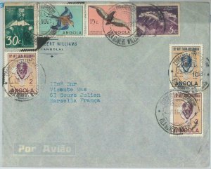 74616 - ANGOLA - POSTAL HISTORY -  AIRMAIL COVER to FRANCE 1953 - BIRDS Art