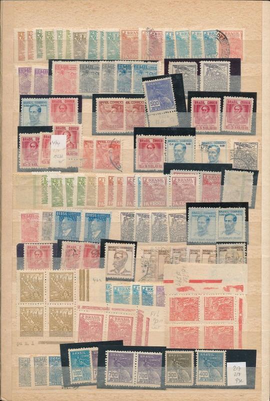 BRAZIL Early/Mid M&U Accumulation(Appx 1500+Stamps)ALB261