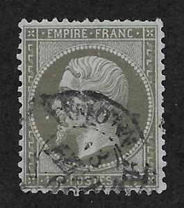 FRANCE  SC# 22 FVF/U 1862